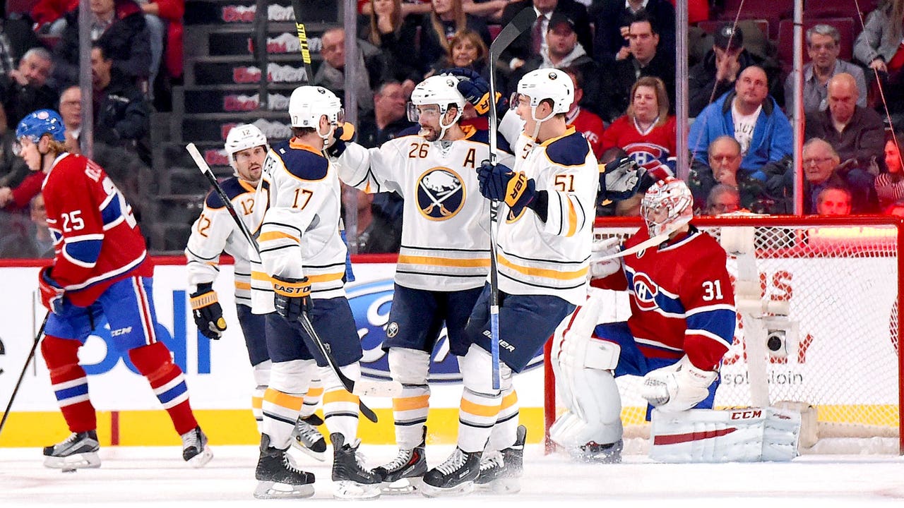 Sabres end team-record 14-game skid with win over Canadiens
